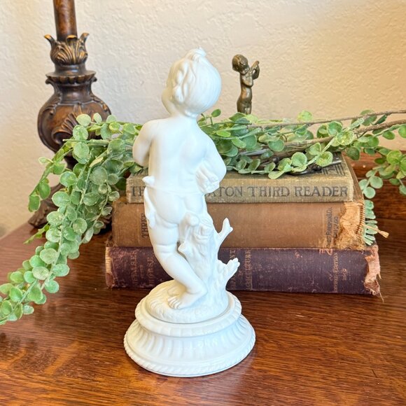 Vintage Andrea by Sadik Porcelain Bisque Putti Figurine - Picture 8 of 15